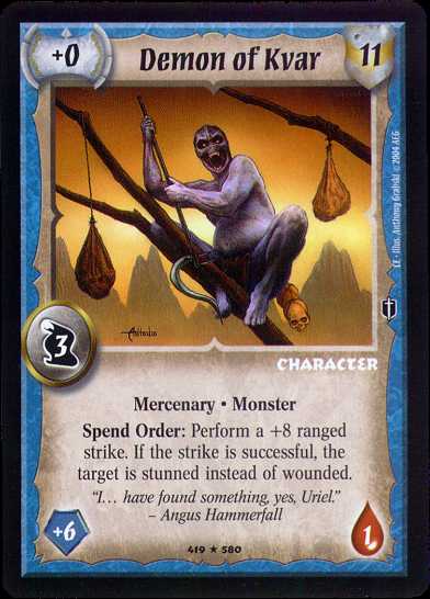 Demon of Kvar - Foil